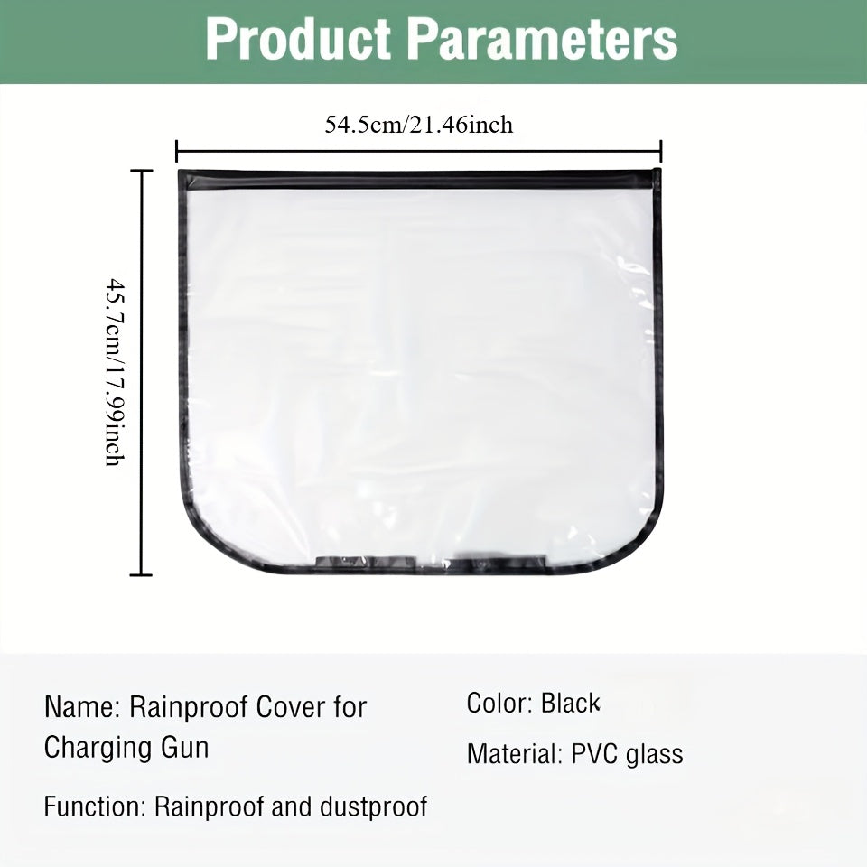 Electric Car Charging Port Cover Waterproof PVC Dustproof Rainproof Protector