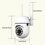 Ichki simsiz kuzatuv kamerasi, ikki tomonlama audio, HD 1440p, harakatni aniqlash, rangli tungi ko'rinish; USB quvvatlanadi - SD/Cloud saqlash kiritilmagan; 1 dona, 3MP PTZ WiFi xavfsizlik kamerasi.