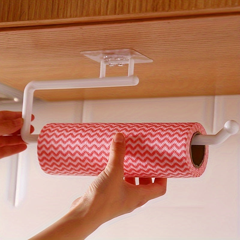 Черная настенная подставка для бумажных полотенец с отделением для хранения для кухни и ванной