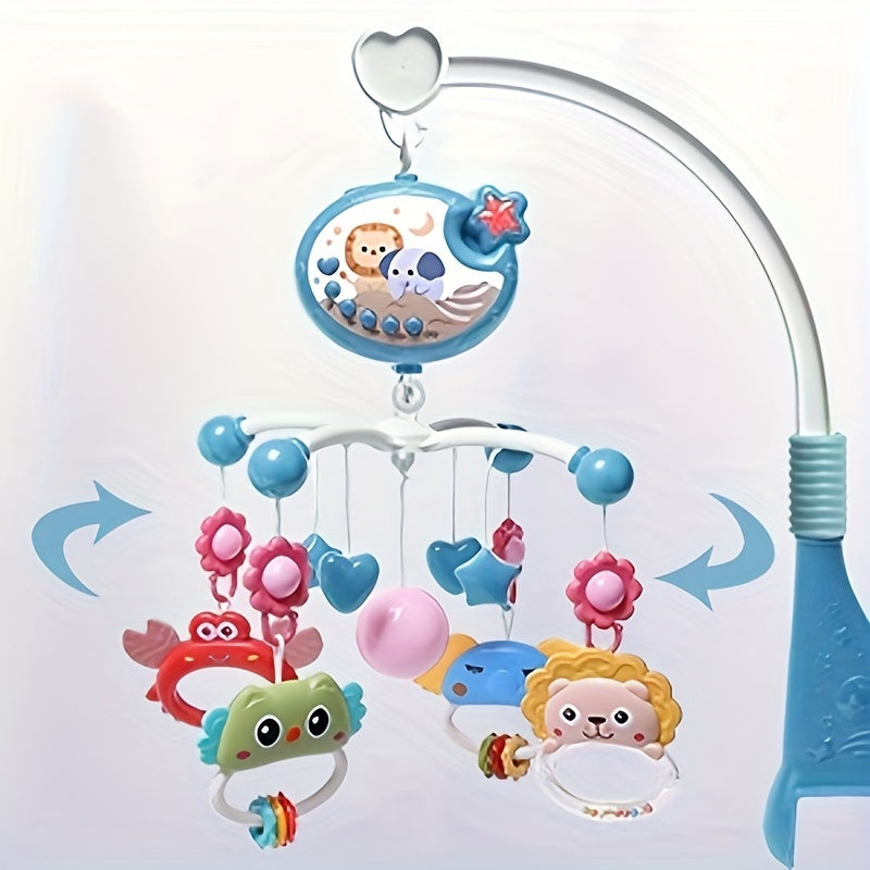 Kids' Crib Toy with Music Night Light and Remote Red Blue