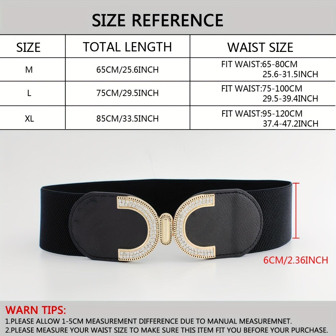 Women’s Rhinestone Buckle Corset Belt for Jeans Pants Dresses