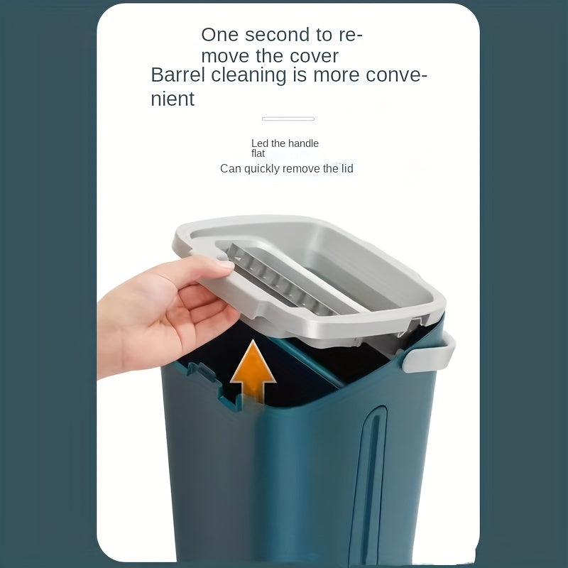 Qoʻlsiz Wringer va 4-qismli tekis mop bilan karnay uchun qopqoq