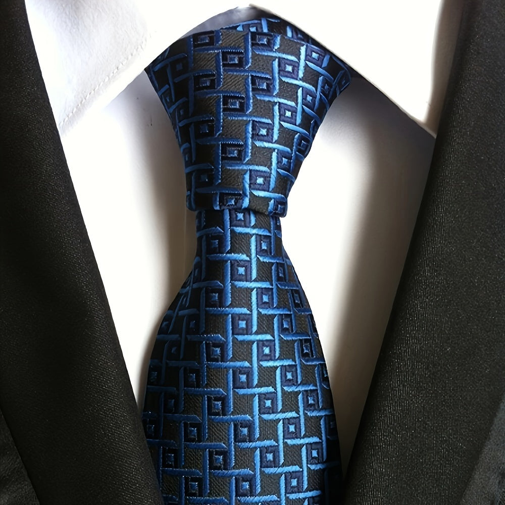 Set of 6 Men's Classic Neckties in Assorted Colors for Office, Formal, Casual, Wedding