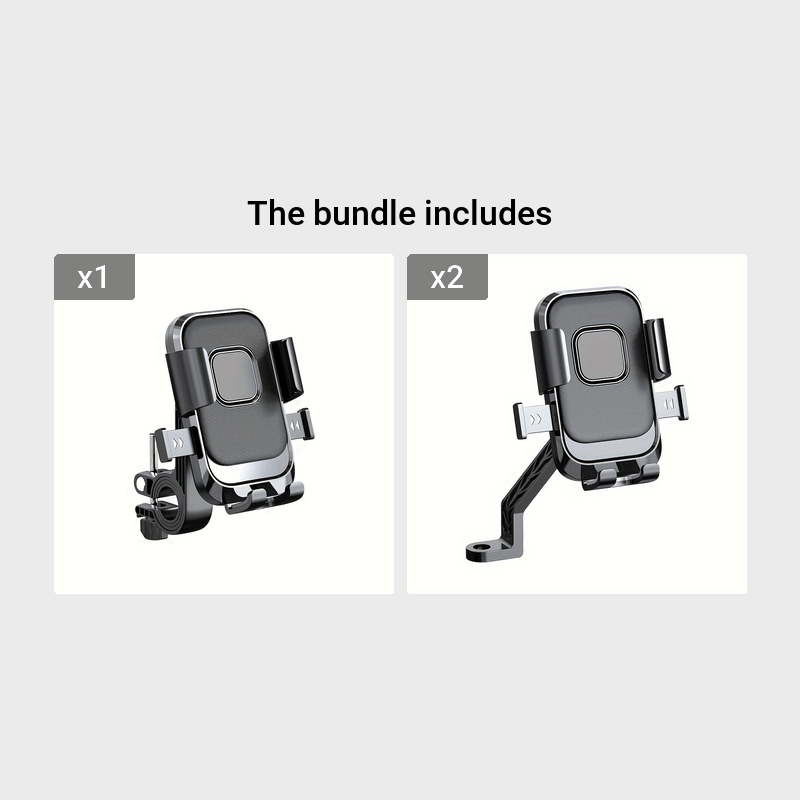 Universal Motorcycle Phone Holder ABS Fixed Rotatable GPS Mount for Bike and Handlebar