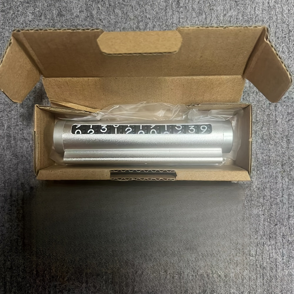 Universal Metal Car Parking Card Aluminum Phone Number Plate Auto Accessories