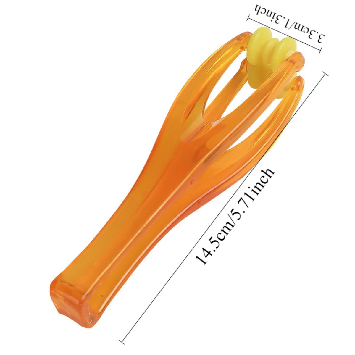 1 dona Mini Barmoq Massajchi, Qo'lga olinadigan Bo'g'im Aylanmasi, PP Material, Zaryadsiz Qo'l Boshqaruvi, Batareya Kerak emas.