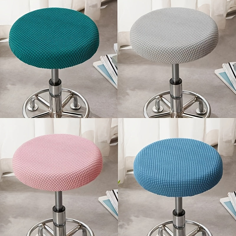Adjustable Round Chair Cover Removable Washable Protector for Dining Room