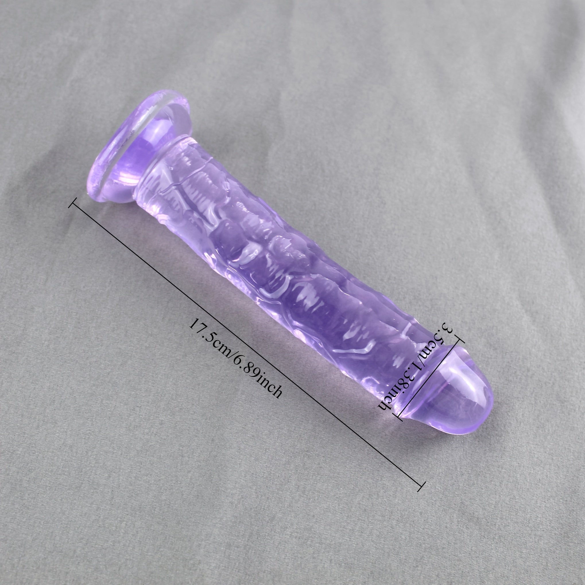 Large Clear Jelly Male Sex Toy with Suction Cup, Realistic Dildo