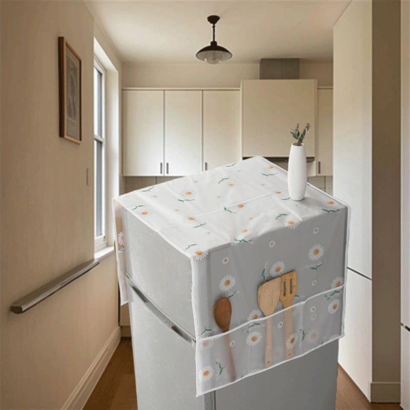 Cubierta a prueba de polvo para refrigeradores de gran tamaño, material PE, duradera y fácil de limpiar