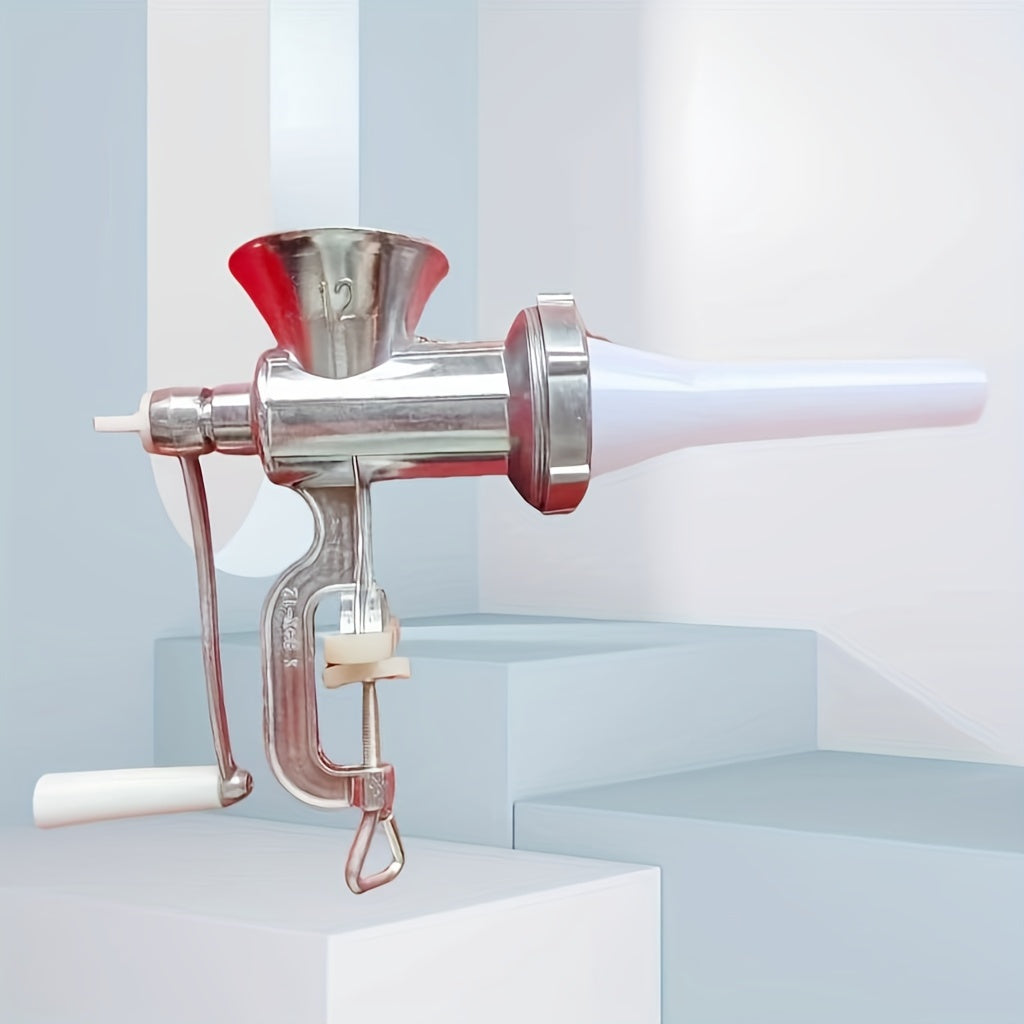 Manual Meat Grinder and Sausage Maker for Home Kitchen, Chopping and Stuffing