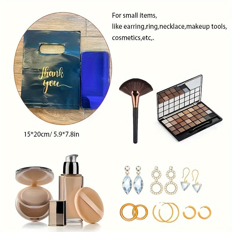 Bolsas de regalo para fiesta negras 10/30/100 piezas con diseño de bolsillo plano para souvenirs