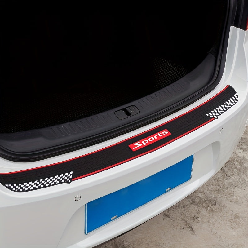 Universal PVC Car Trunk Door Sill Protector Rubber Strip 89.92cm Scratch Guard