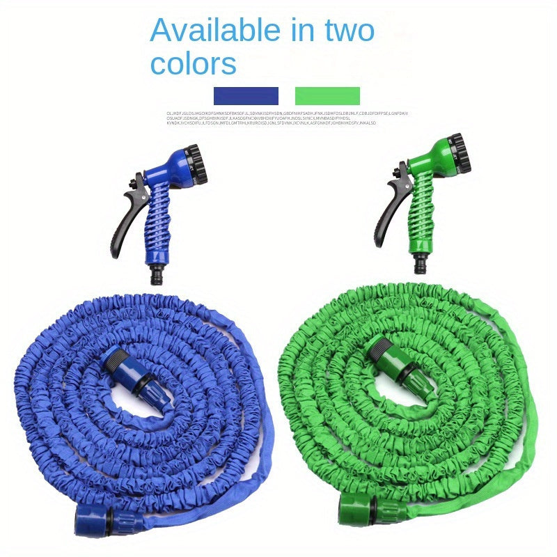 7.62/15.24м Выдвижной садовый шланг с 7 режимами распыления и водяной пистолет для мойки автомобиля, прочная резина и полиуретан