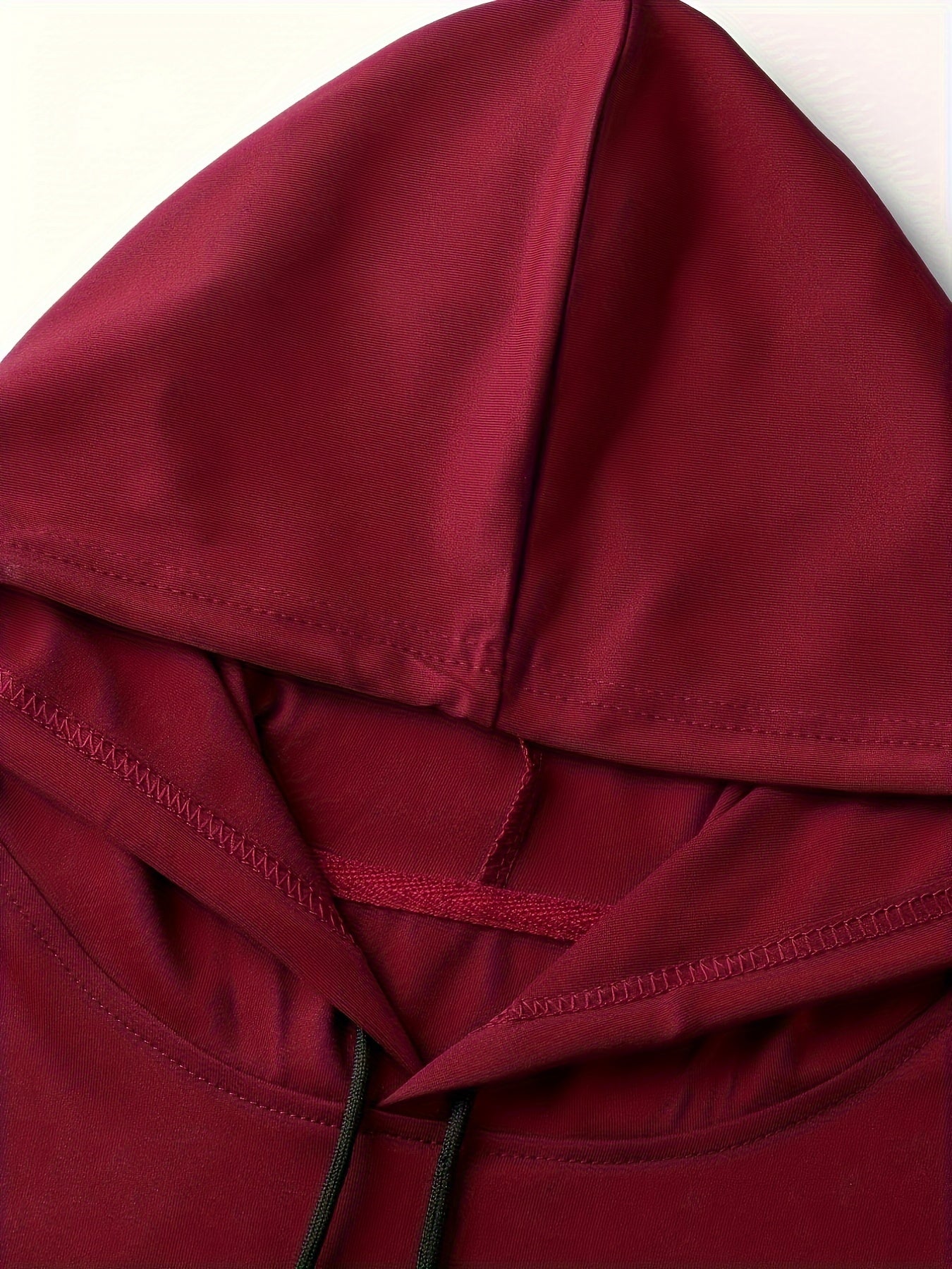 Men's Summer Casual Hooded T-Shirt with Asymmetrical Alphabet Print Short Sleeve Knit Fabric