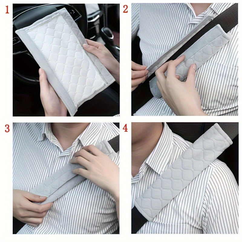 Car Seat Belt Cover Plush Shoulder Protector Auto Interior Accessories