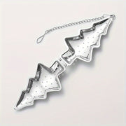 Stainless Steel Christmas Tree Tea Infuser with Chain, Durable Mesh Strainer for Loose Leaf Tea