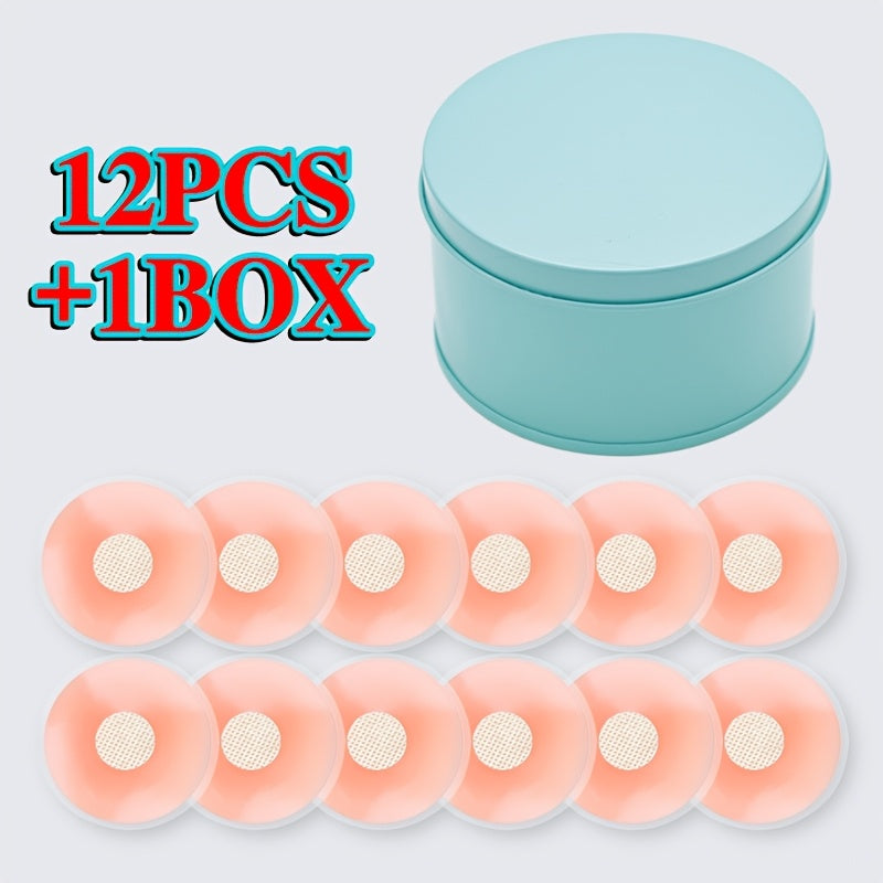22pcs Silicone Nipple Covers Strapless Reusable Self-Adhesive Breast Pasties for Women