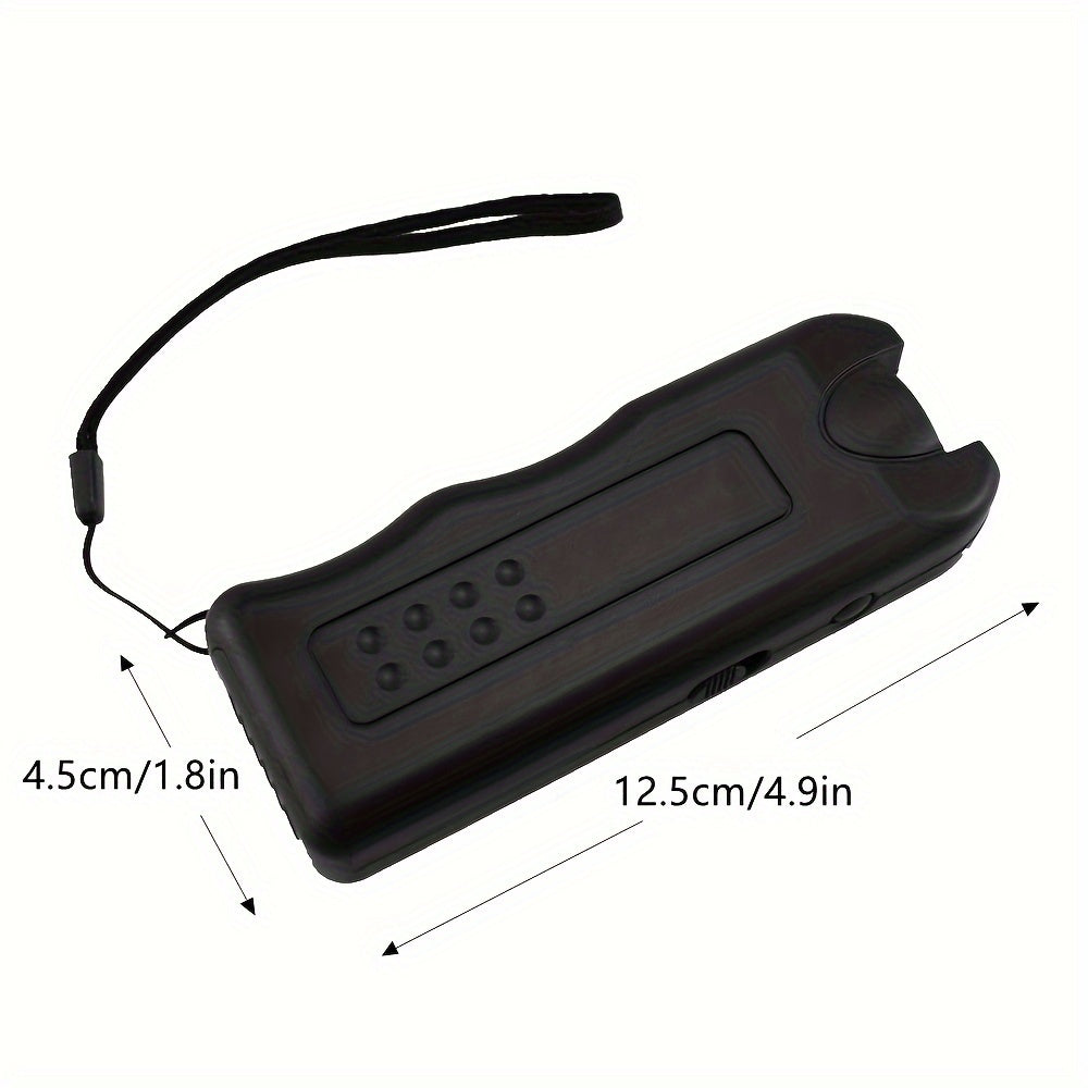 Portable Battery-Powered Dog Repellent Device with Soundwave Technology and LED Light