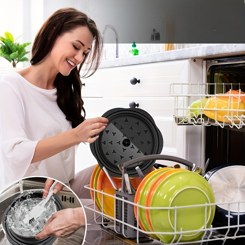 Tirnoqli qo‘l bilan burilish tutqichli go‘sht maydalagich, tovuq ko‘krak uchun. Tozalash oson va issiqlikka chidamli, yopishqoq bo‘lmagan asos bilan. Ko‘rish uchun shaffof qopqoq.