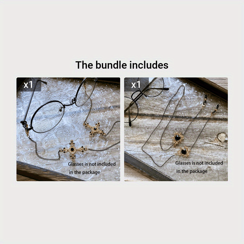 Vintage Gothic Cross Pendant Ko'zoynak Zanjiri, bu Anti-Slip Ko'zoynak va O'qish Ko'zoynaklari uchun Lanyard sifatida ishlaydi. Shuningdek, bu uslubiy yuzni yopish lanyardi sifatida ham ishlatiladi, niqobingiz va ko'zoynakni ushlab turish uchun.