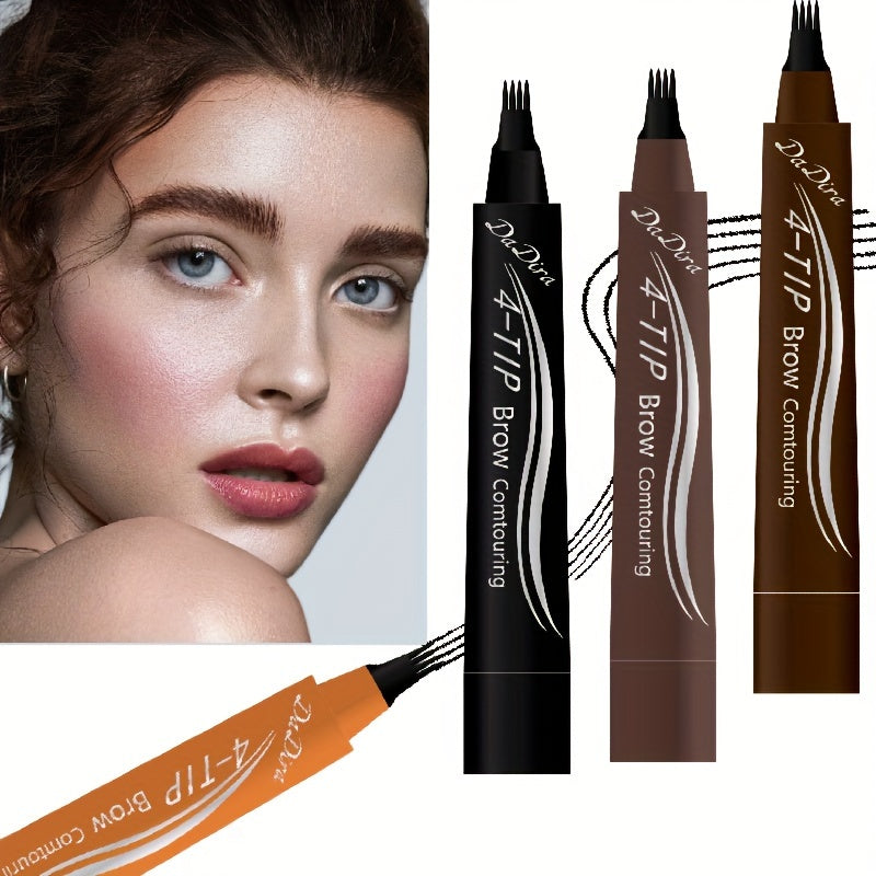 Lápiz de cejas líquido impermeable para mujer de larga duración y a prueba de manchas