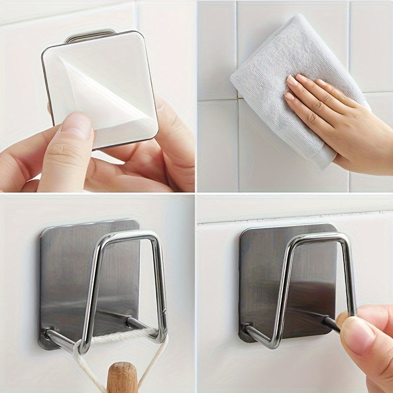 Stainless Steel Wall Mount Sponge Holder for Kitchen and Bathroom Storage