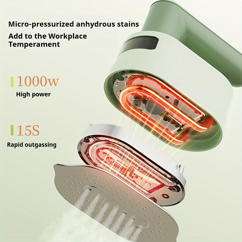 Plancha eléctrica portátil de alta potencia 1050W, vaporizador de prendas de mano para eliminar arrugas