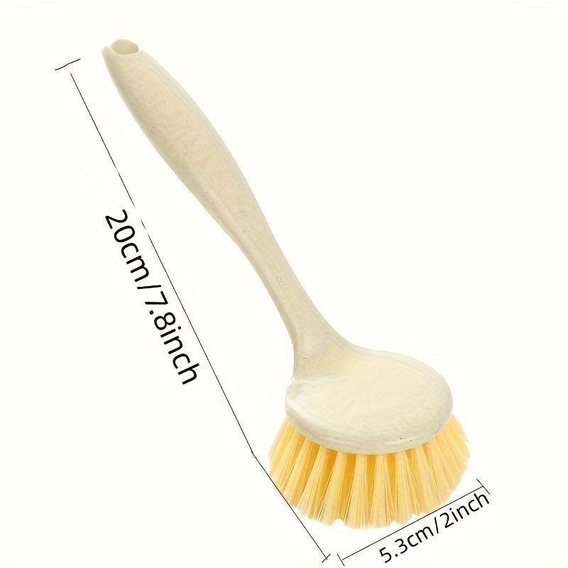 6 ta uzun tutqichli qozon va idish cho'tkalar to'plami, qozonlar, idishlar, chashka tozalash uchun