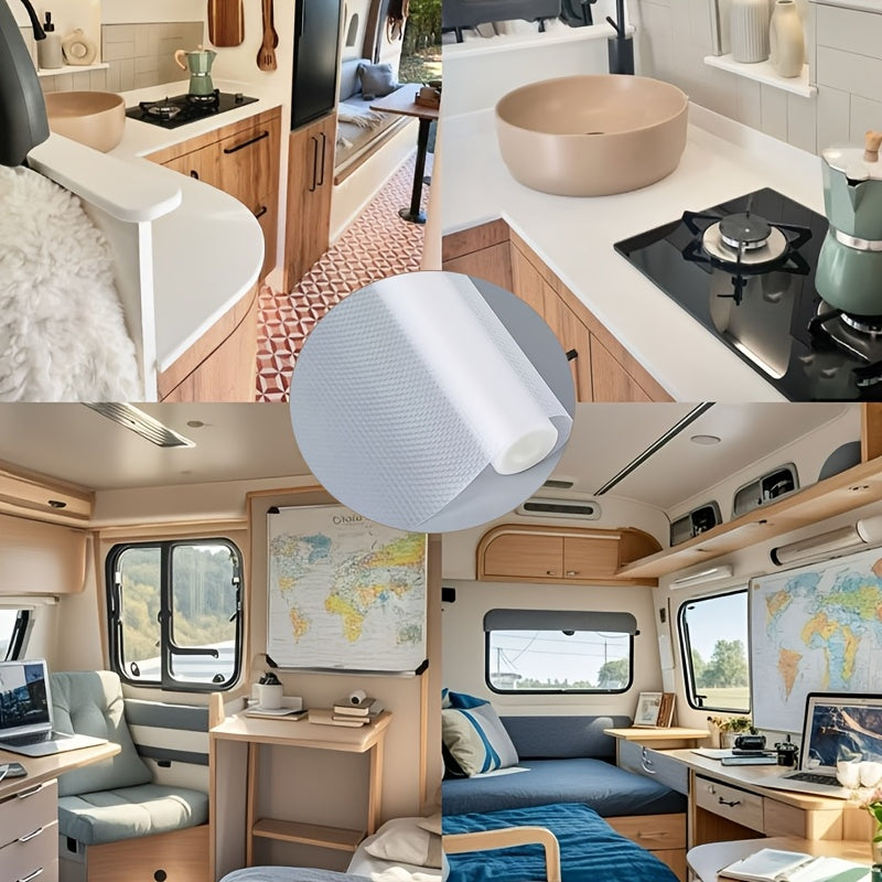 Premium Waterproof Non-Slip Kitchen Cabinet Liner for Drawers and Fridges