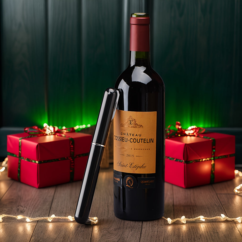 Red Wine Bottle Opener with Vacuum Pump Keeps Wine Fresh for Home Bar Restaurant