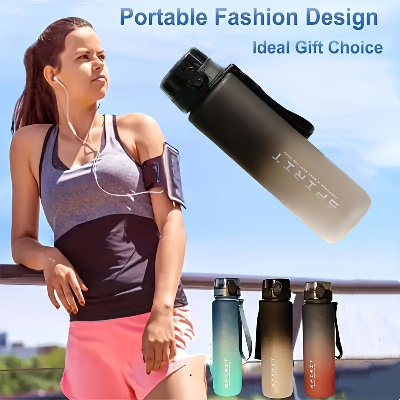 750ml BPA-Free Plastic Water Bottle Leakproof with Straw Lid for Gym Outdoor Hiking