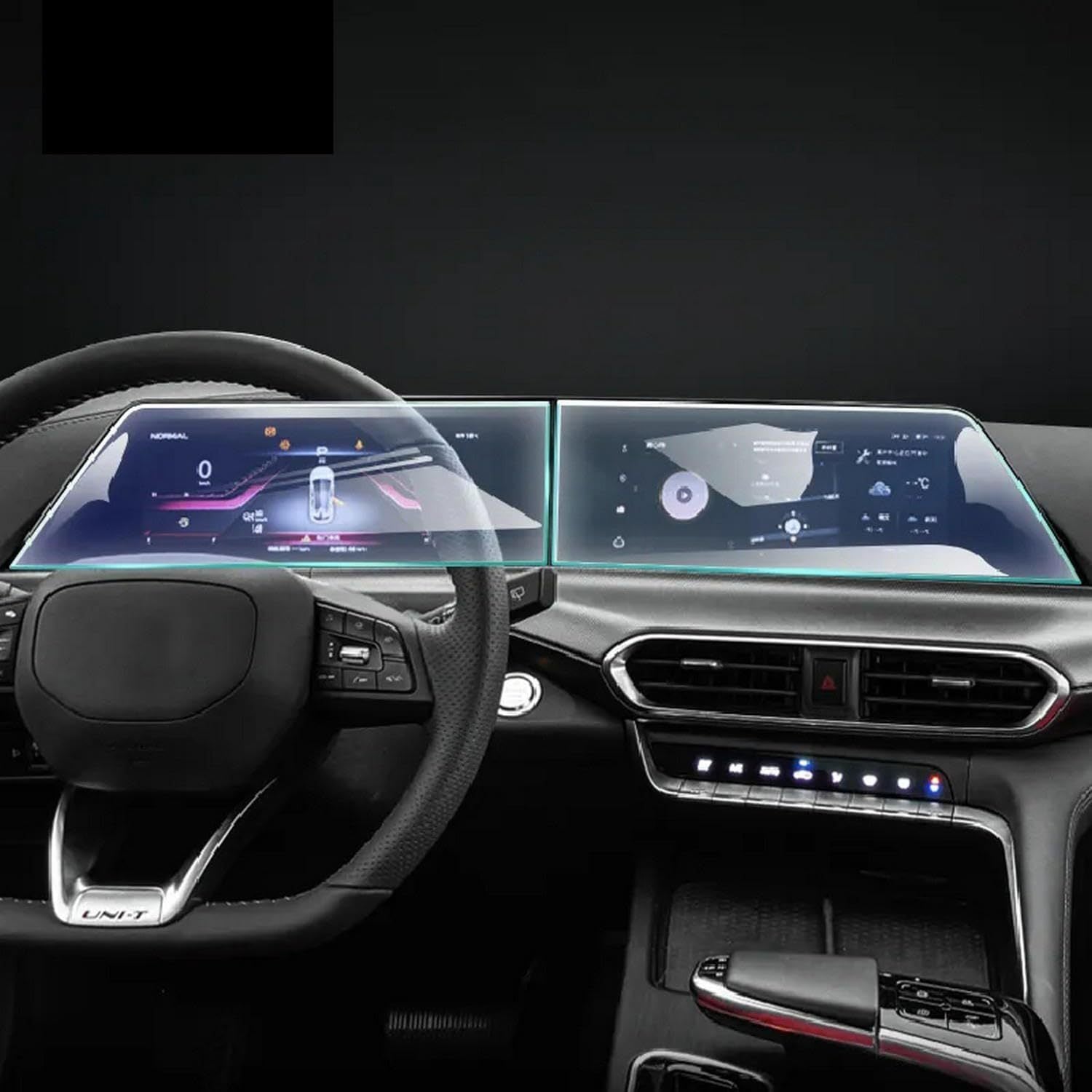 2шт Защитное стекло для автомобильного GPS-экрана, закаленное стекло против царапин для ЖК-дисплеев