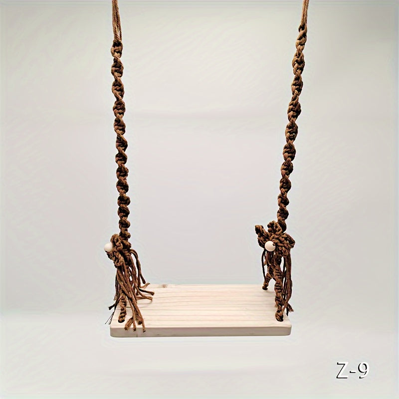 Wooden Swing Photo Prop for Kids Baby Shower Background Decoration