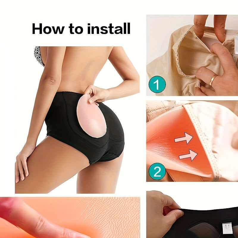 Women's Silicone Hip Pad Underwear Inserts for Buttocks Enhancement Lingerie Accessory
