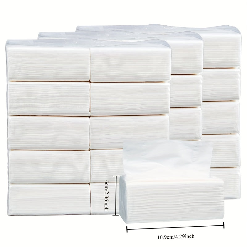White 4-Ply Wettable Facial Tissue for Restaurants and Hotels