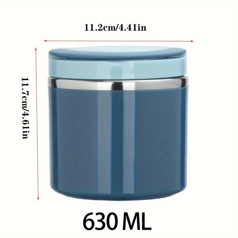 Stainless Steel Hot Food Soup Bottle 630ml Large Reusable Lunch Box for School