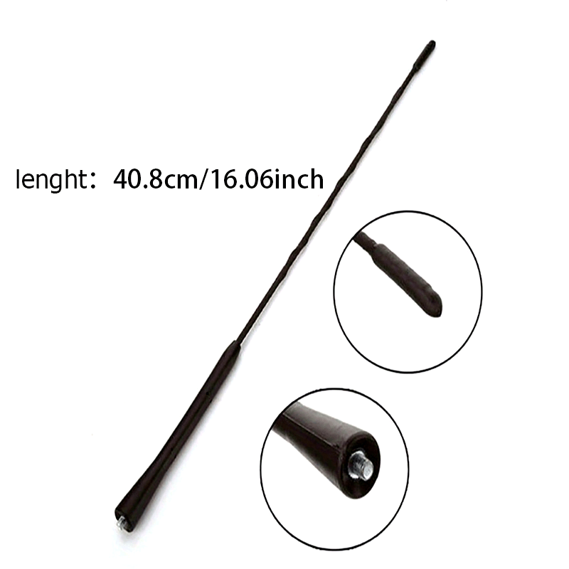 Universal 16-Inch Spiral Whip Car Roof Antenna Replacement AM/FM
