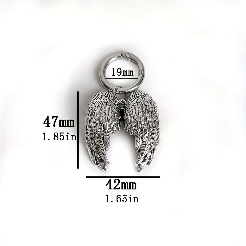 Unisex Punk Angel Wings Shoe Accessories Detachable Buckle Pendant
