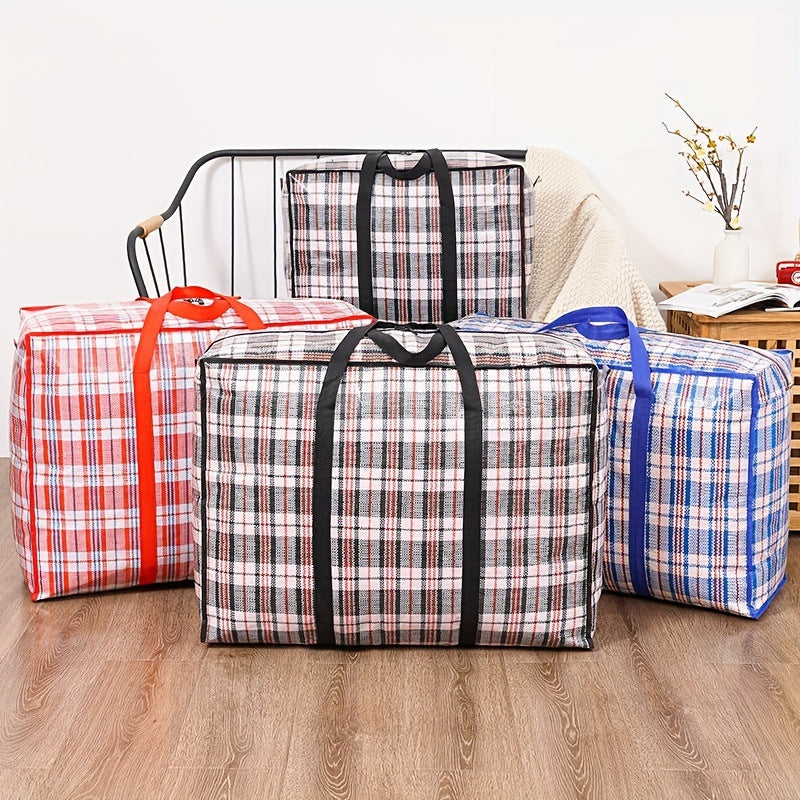 Large Waterproof Woven Storage Bags for Packing Moving Organizing and Storing