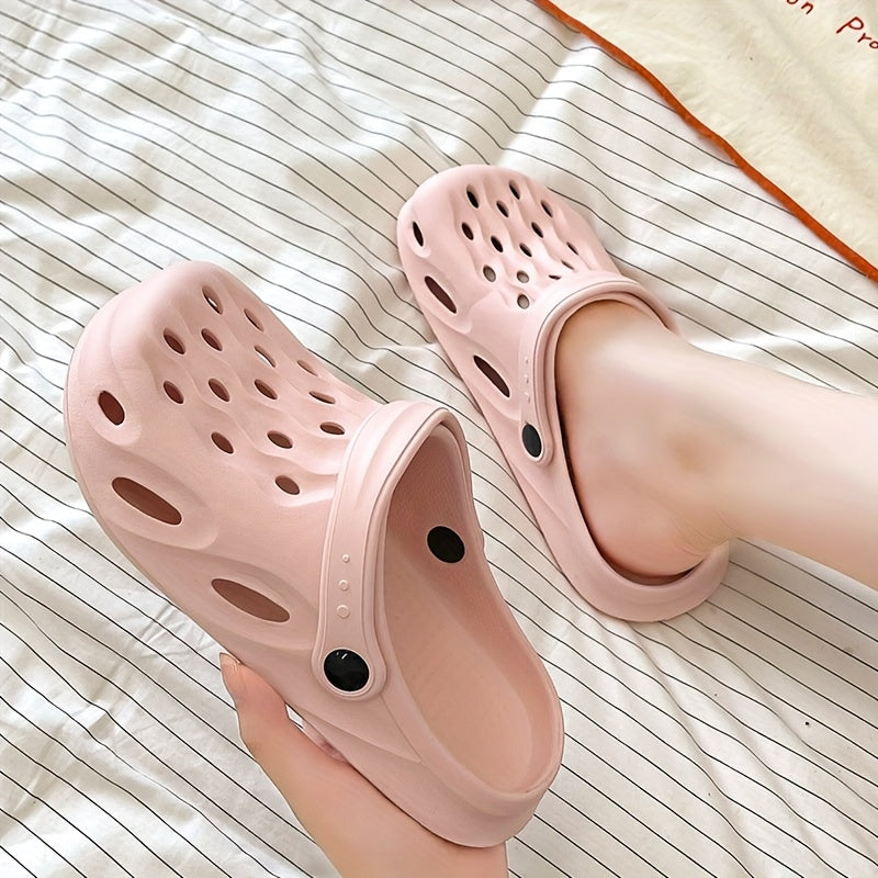 Women's Lightweight Slip-On Sandals, Indoor Outdoor Beach Shoes