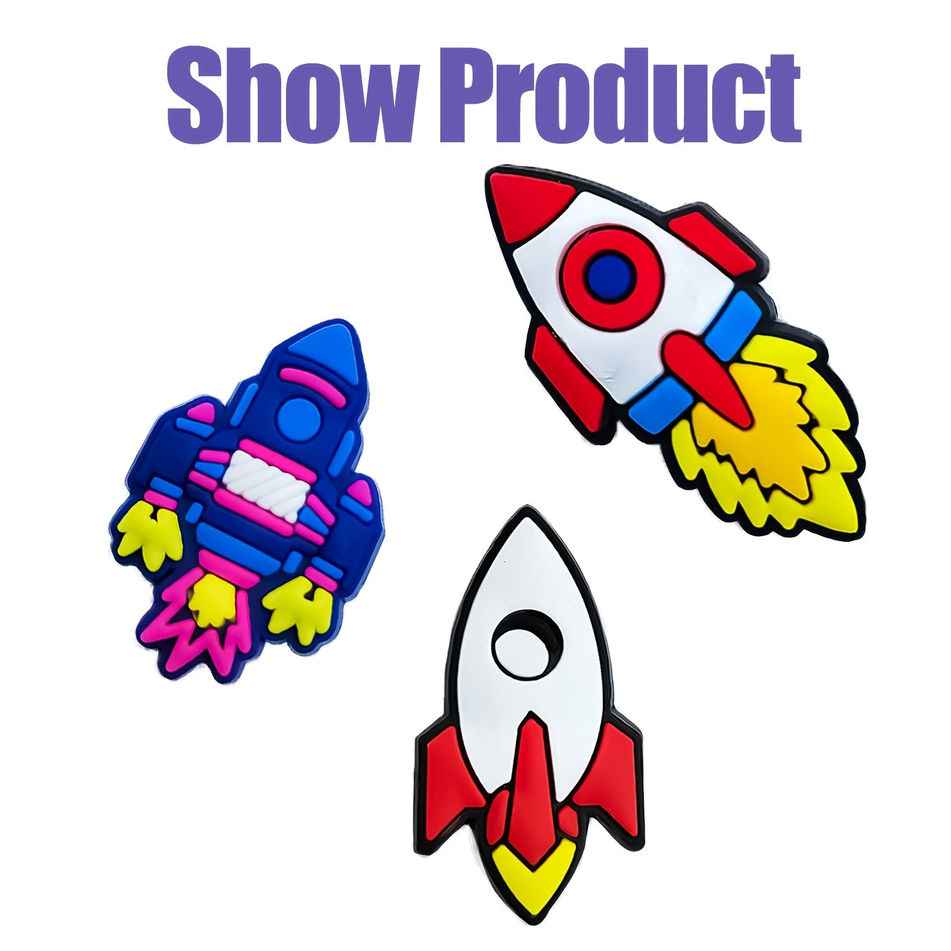 22pcs Space Explorer Shoe Charms PVC Astronaut Planet Rocket Footwear Accessories