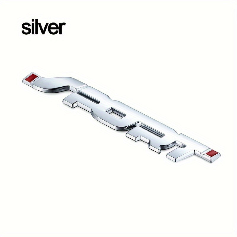 Calcomanía de coche con símbolo deportivo 3D metálico unisex, resistente al agua