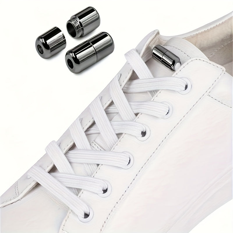 12 Pcs Metal Shoelace Locks Alloy No-Tie Shoe Buckles Durable Shoe Fastening