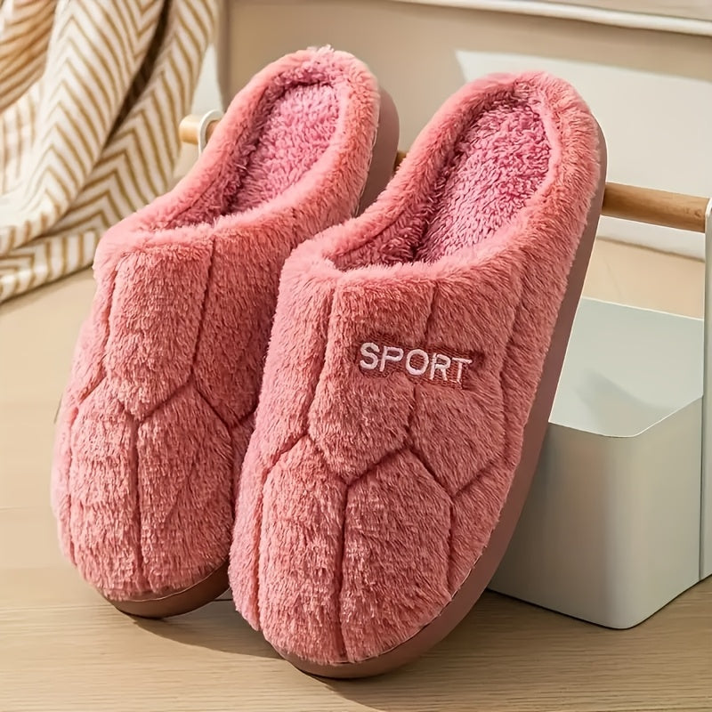 Women's Indoor Slippers Soft Fabric House Shoes Cushioned Sole All-Season