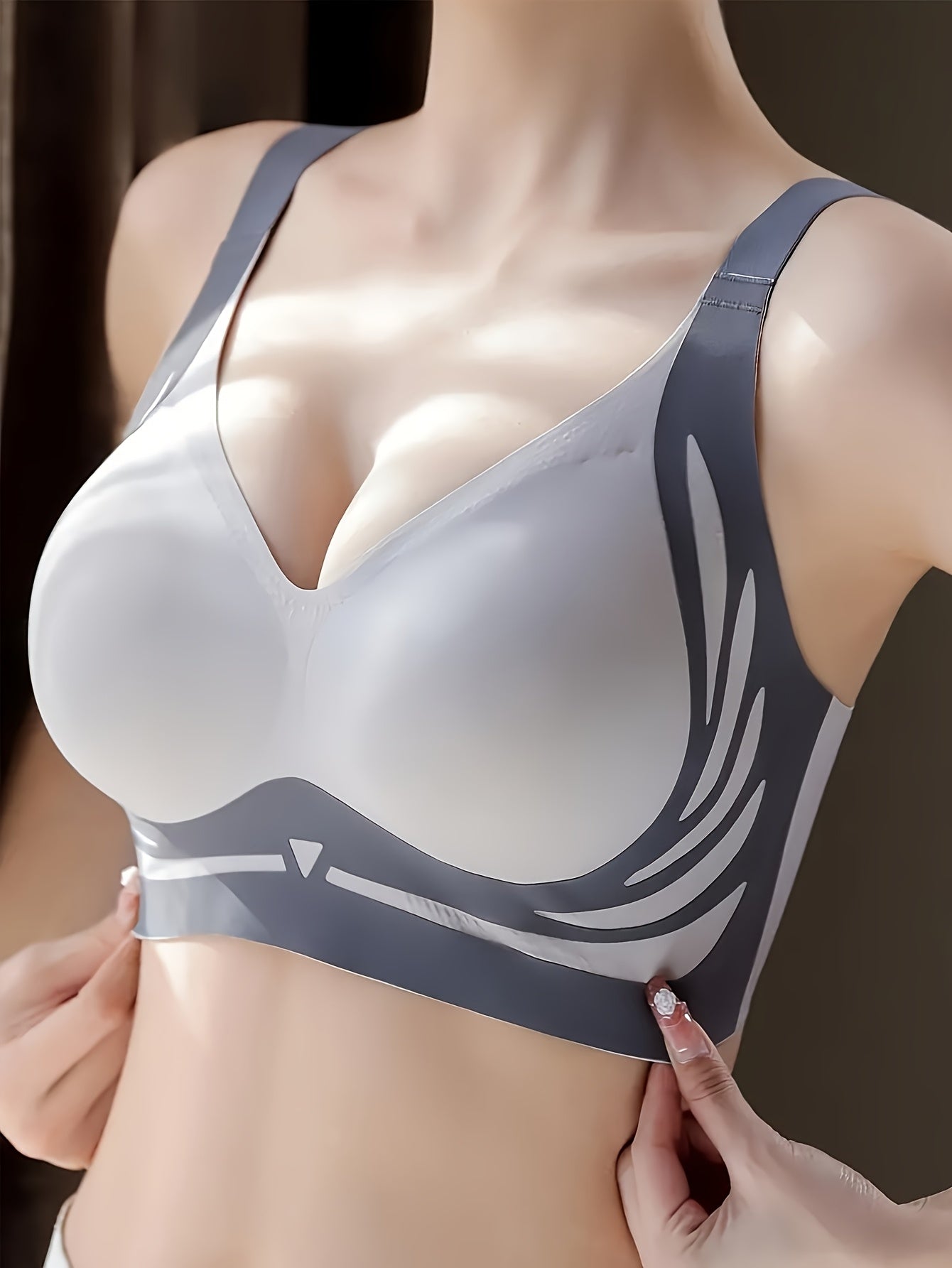 Women's Nylon Sports Bras 4-Pack, Color Block, High Support, Removable Pads