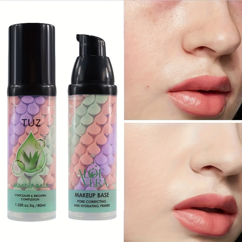 Aloe Vera 3-Color Barrier Cream Yuz Primeri Yorituvchi, Namlantiruvchi, Yengil Asos