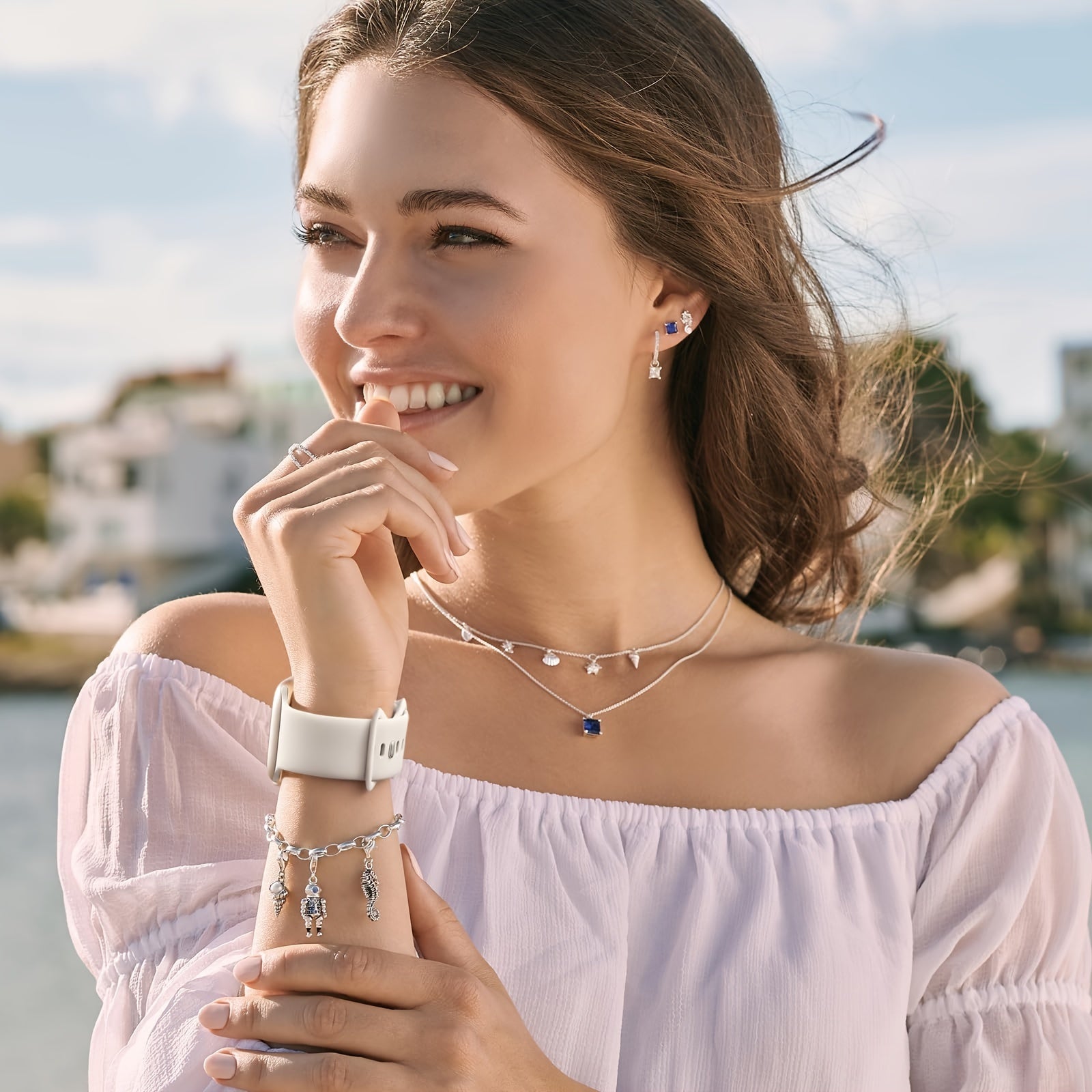 Apple Watch 38mm-49mm uchun 6 ta yumshoq silikon sport bantlari, suv o'tkazmaydigan, Series SE 9 Ultra 8 7 6 5 4 3 bilan mos keladi