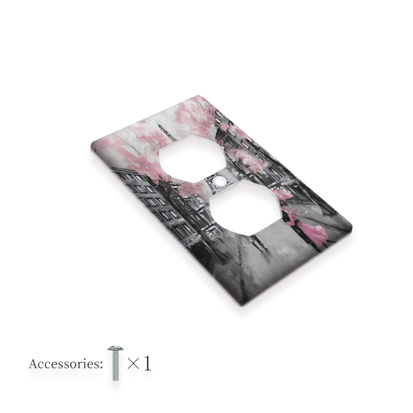 Элегантная крышка для выключателя света в форме Эйфелевой башни, не требует электричества или батареек, легко чистится, универсальный дизайн, идеально подходящий для любого оформления комнаты.