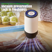 Electric Vacuum Sealer Set with Handheld Pump for Food Storage Kitchen Compact