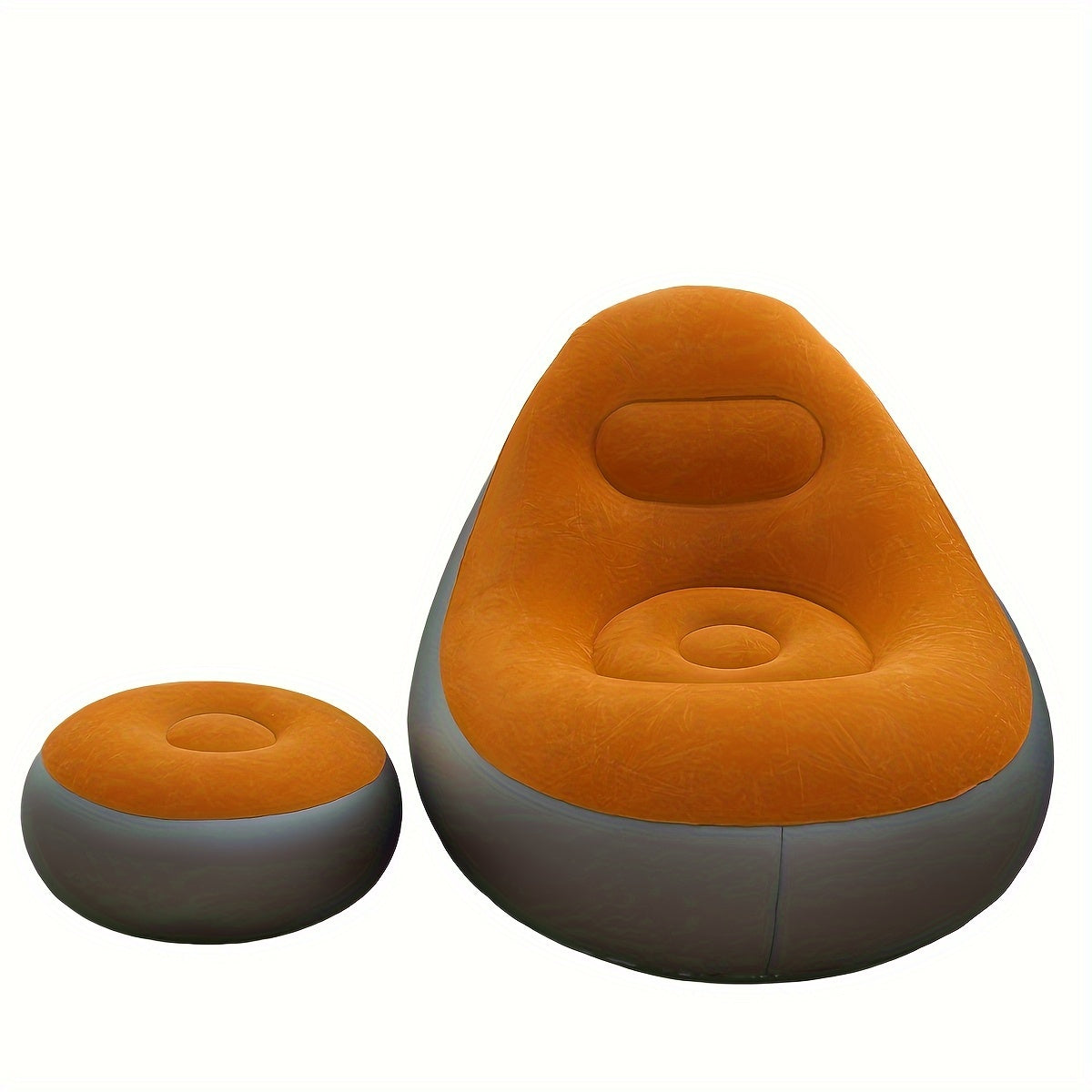 Quvvatli PVC Shishiriladigan Divan - Tashqi foydalanish uchun qalinlashtirilgan, Pedallarni o'z ichiga oladi | Tabiatda dam olish, piyoda sayr qilish va uyda quyoshda yotish uchun mukammal